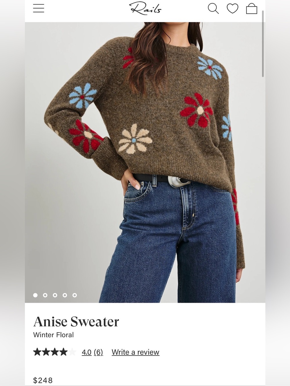 Rails Anise sweater (small)